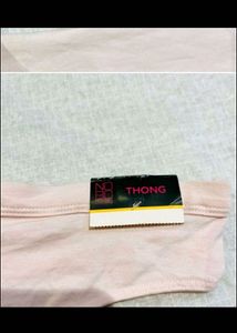 Cute Pink Thong with Bow