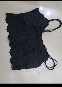 Black Lace Cami Top