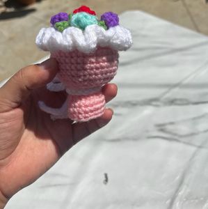 Handmade Crochet Flower Applique