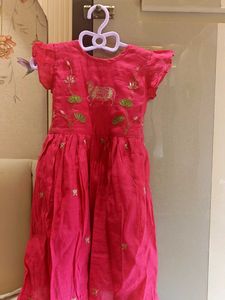 Beautiful Pink Embroidered Dress