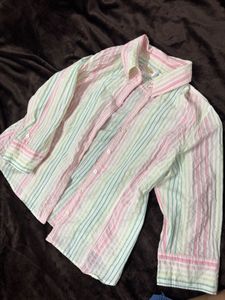 Striped Button-Down Shirt