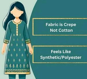 Polyester/Crepe Fabric Stylish Women's Kurti