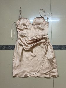 Satin Corset Mini Dress