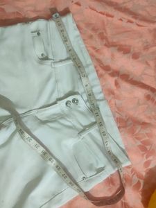 Combo Of White Jean And Black Top