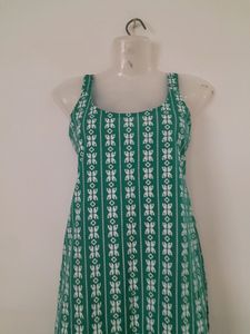 Mint Green Printed Kurta (Women's)