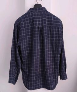 Men's Blue Checked Casual Shirt