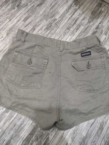 Olive Green High Waisted Shorts