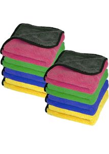 Microfiber Cleaning Cloths 250 GSM Pack Of 8