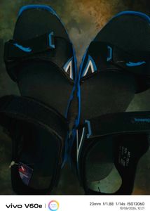 Stylish Black &amp; Blue Sports Sandals💙🩵😍