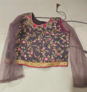 Embroidered Silk Blouse