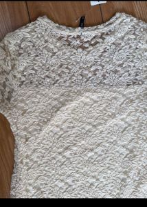 Elegant Lace Sheath Dress Size M