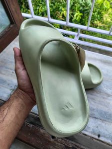 Light Green Yeezy Slides