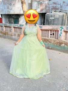 Elegant Green Ethnic Gown