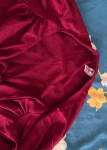 Maroon Long Sleeve Top