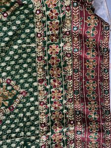 Exquisite Green Embroidered Saree