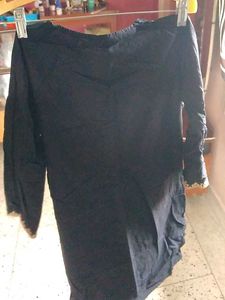 Black Embroidered Kurta