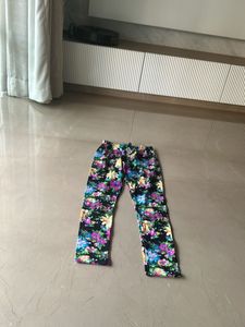 Vibrant Floral Print Pants