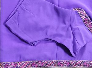 Brand new, lavender plain saree