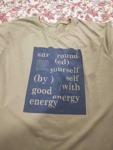 Graphic Print T-Shirt - "Good Energy"