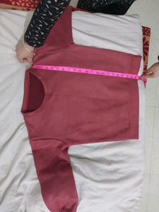 Winter Wine Velvet Top