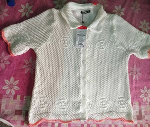 White Knit top