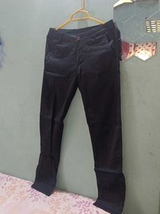 Men's Black Slim Fit Trousers