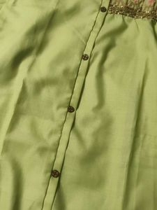 Embellished Pastel Green Kurta
