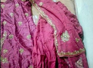 Vibrant Pink Embroidered Kurta Set