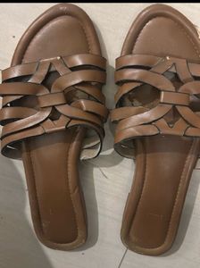 Stylish Woven Tan Sandals
