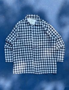 Blue Gingham Check Shirt