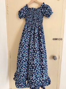 Floral Print Off-Shoulder Dress