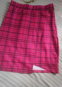 Tokyo Talkies Urban Pink Plaid Mini Skirt