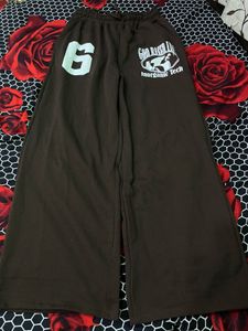 Wide Leg Brown Sweatpants