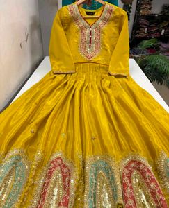 Elegant Embroidered Ethnic Gown