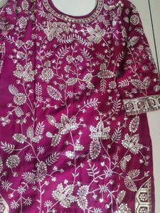 Embroidered Sharara Set with Dupatta