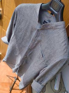 100% Cotton Men's Casual Shirt | Grey