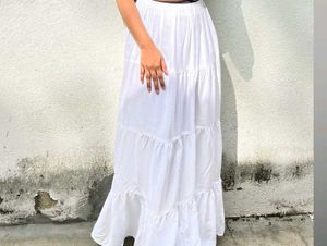white long skirt
