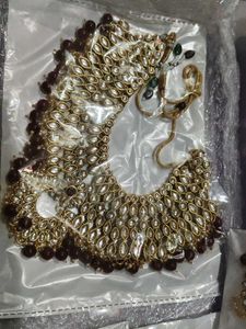 Elegant Kundan Polki bridal Jewellery Set