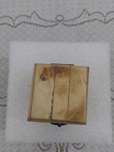 Vintage handcrafted trinklet Peace Sign Box