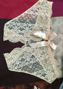 Lace Briefs with Satin Bow 5