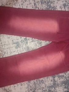 Red Wide Leg Jeans
