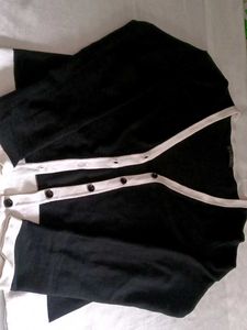 Classic Black &amp; White Cardigan