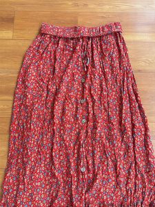 Boho Floral Maxi Skirt