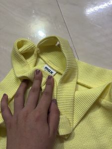 Yellow Halter Crop Top