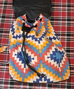 Canvas Multicolored Backpack / Bag