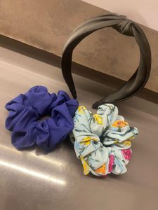Hair Accessories Set: Headband & Scrunchies