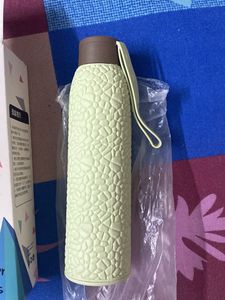 Stone Pattern Hard Plastic Cover Glass Water Bottl