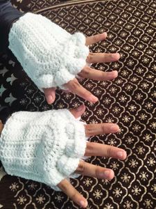 Crochet Paw Hand Gloves