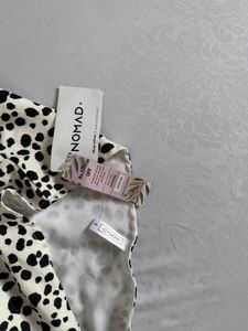 Dalmatian Print One Shoulder Dress