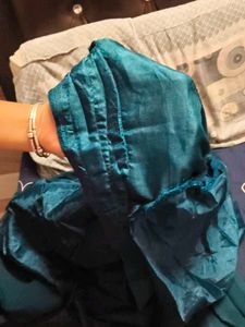 Teal Kurta with Gold Embellishment